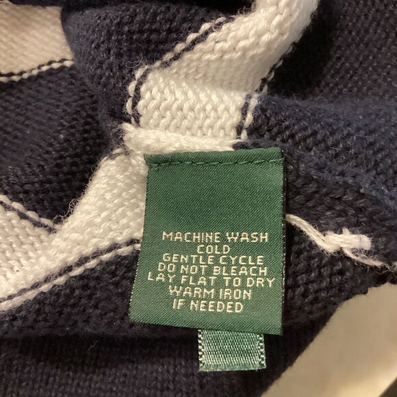 LRL Lauren Jean Co Sweater Women Small Blue 1/4 Zip Ralphcore Preppy Aca… - Picture 6 of 11